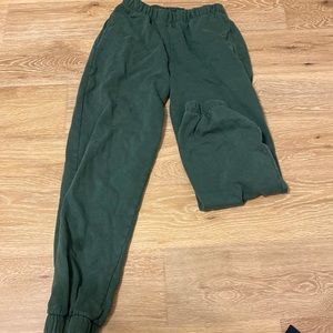 Dark green brandy Melville sweatpants